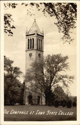 The Campanile at Iowa State College Ames, IA Postcard 
