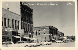 Street Scene Knoxville, IA Postcard Postcard