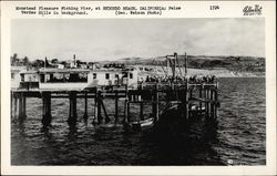 Monstead Pleasure Fishing Pier, Palos Verdes Hills in Background Monstead Pleasure Fishing Pier, Palos Verdes Hills in Background