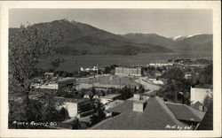 Aerial View of Town Postcard
