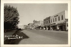 Looking Up Victoria Street Postcard