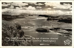 The Upper Grand Coulee, Central Washington Postcard Postcard