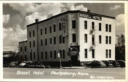 Bissell Hotel Phillipsburg, KS Postcard 