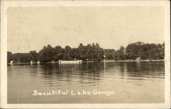 Beautiful Lake George Postcard