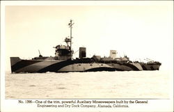 Auxiliary Minesweeper Postcard