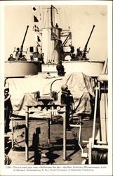 The Forward Gun Crew Challenges the Sky Navy Postcard Postcard