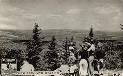 View from Mountain Station, Mt. Sunappe State Park Newbury, NH Postcard Postcard