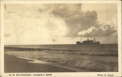 S.S. Munargo, Nassau Bar Bahamas Caribbean Islands Postcard Postcard