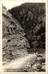 View in South St. Vrain Canon Postcard