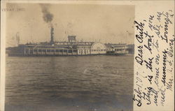 Paddleboat Cincinnati Vevay, IN Postcard Postcard