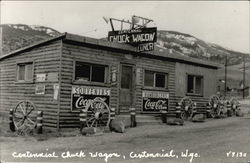 Centennial Chuck Wagon Wyoming Postcard Postcard