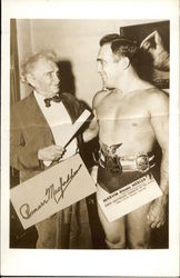 Marvin Atomic Mercer Boxing Postcard 