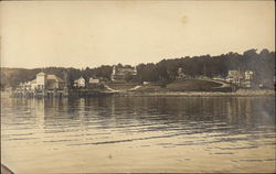 View of Town from Water Postcard
