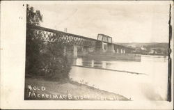 Old Merrimac Bridge Lodi, WI Postcard Postcard