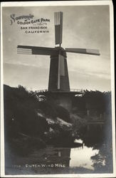 Dutch Windmill, Golden Gate Park San Francisco, CA Postcard Postcard