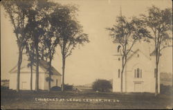 Churches, Leeds Centre Maine Postcard Postcard