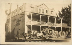 Stage Leaving Sutter Creek Postcard