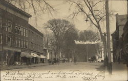 View Down Main Street Postcard