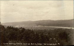 Conn Valley from Indian Rock Charlestown, NH Postcard Postcard