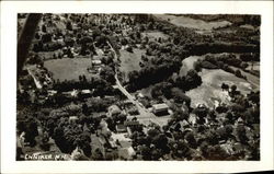 Aerial View of the Town Henniker, NH Postcard Postcard