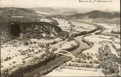 Bridge Across River Fairlee, VT Postcard Postcard
