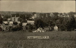 View of Town Pittsfield, NH Postcard Postcard