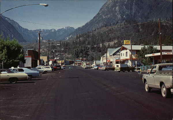 Street Scene Lillooet BC Canada British Columbia