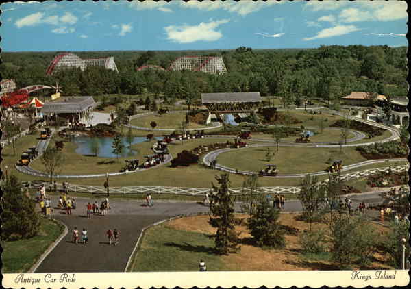 Antique Car Ride at Kings Island Mason Ohio