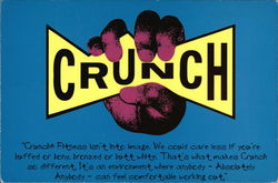 Crunch Fitness Modern (1970's to Present) Postcard Postcard