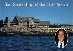 The Summer Home of the 41st President Kennebunkport, ME Postcard Postcard