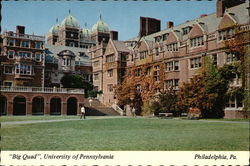 University of Pennsylvania - Big Quad Men's Dormitories Postcard