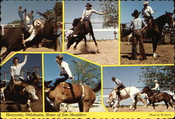 Home of Jim Shoulders - Rodeo Champion Henryetta, OK Postcard Postcard