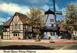 Hamlet Square Solvang, CA Postcard Postcard