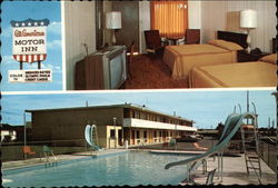 All American Motor Inn Postcard