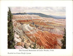 Union Pacific Zion Lodge dinner menu Postcard