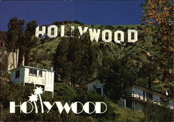 Hollywood Sign on Mt. Lee Postcard