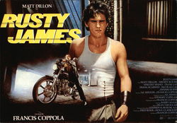Matt Dillon as "Rusty James" - a Francis Coppola Film Movie and Television Advertising Postcard Postcard