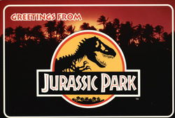 Greetings from Jurassic Park Postcard