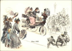Artist Rendering of Benz 1888 Postcard