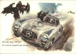 Mercedes-Benz 300 SE Cars Postcard Postcard