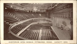 Syria Mosque - Auditorium Postcard