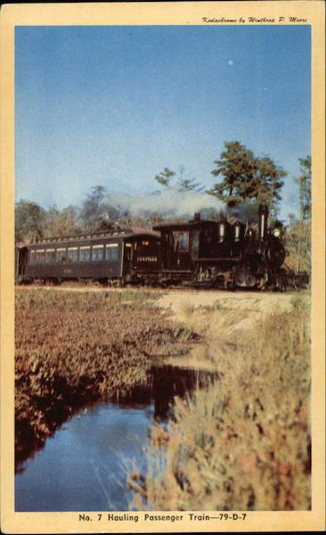 No. 7 Hauling Passenger Train - 79-D-7 Locomotives