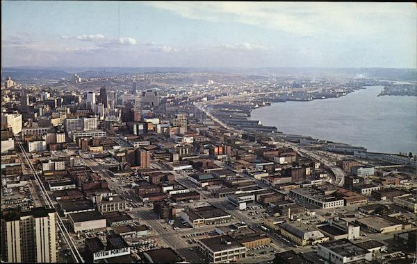 Looking South From The Space Needle Seattle Washington