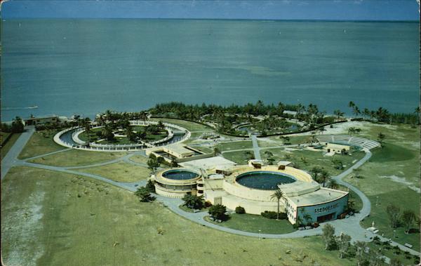 Aerial View of the Seaquarium Miami Florida