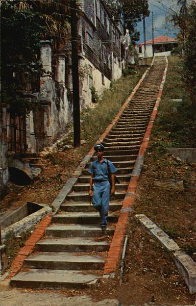 Famous Ninety-Nine Steps St. Thomas Virgin Islands
