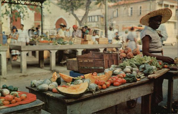 Market Place St. Thomas Virgin Islands Caribbean Islands