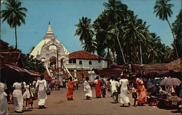 Buddhist Temple Kelaniya Sri Lanka Southeast Asia