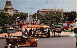 Town Square - Disneyland, USA Postcard