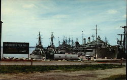 U.S. Navy Pier - Naval Station Newport, RI Postcard Postcard