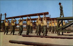 Marine Recruits at San Diego Marine Corps Recruit Depot Postcard